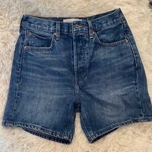 Aritzia Denim Forum The Joni Mid Length Shorts